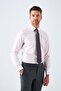 Classic Collar 100% Cotton Comfort Fit Pink Men's Shirt - 7