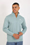 5259-2 Premium Quality Three Thread Half Zip Relax Fit Sweatshirt