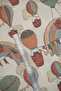 Printed Muslin Fabric |   Little Bears with Balloons - 3