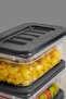 12 Piece Food Storage Container Set Microwave Compatible Organizer 240ml - Anthracite - 4