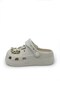 Soft Flex Ecru Orthopedic Women's Casual Slippers & Sandals with Chain Accessories