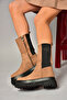 Tan Suede Women's Boots J267063102 - 5