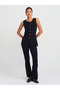 60291 Crew Neck Buttoned Knitwear Vest-Black - 3