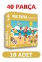 40 Pieces Summer Holiday Sea Cardboard Mini Puzzle 10 Pieces