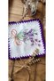 2 Pieces of Decorative Purple Lavender Patterned Cocktail Coffee Presentation Napkins - 5