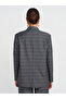 60753 Plaid Blazer Jacket-Gray - 2