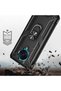 Poco F2 Pro Case with Camera Protruding Stand and Ring Magnet Armor Cover Vega - Gray - 3
