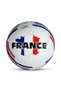 France Country Colour Football | White/navy/red | Size 3 | Rubber Moulded | Practice Ball - 4