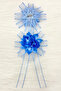Blue Bundle Ornament, Bride Groom Dowry Wedding Engagement Convoy Bride Car Circumcision Henna Ornament 5 Pieces - 4
