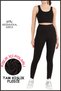 Plus Size Women's Black Lycra Tights Winter Fleece Lined High Waist Shaping Curve B1024 - 7