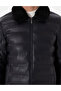 Navy Blue Faux Leather Coat 50300555-200 - 7