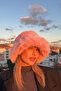 Pink Russian Slavic Cinnamon Luxury Women's Plush Bucket Heart Hat - 4