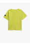 Girl's Printed Green T-Shirt 2skg10093ak - 2