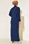 15900 Hijab Knitwear Dress - Navy Blue - 2