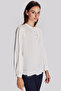 Drawstring Detailed Half Placket Blouse