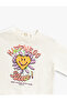 Crop T-Shirt Floral Printed Short Sleeve Crew Neck Cotton - 3
