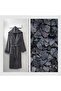رداء حمام مزدوج بغطاء للرأس باللون البيج من Nature Anthracite - 3
