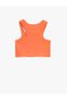 Window Detailed Crop Athlete Crew Neck Ribbed - 2