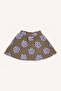 Girl's Floral Print Camel Skirt - 3