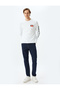Crew Neck Long Sleeve Cotton Blend Licensed Snoopy Sweatshirt - 2