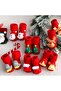 Christmas Themed Pompom Detailed Baby Towel Socks Size S (Model 2) - 6