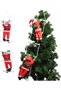 Set of 2 Ladder Climbing Santa Claus Christmas Ornament Christmas Tree Decor New Year Home Door Wall Decoration - 4