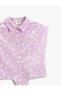 Floral Shirt Sleeveless Waist Tied Pocket Cotton - 3