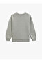 Sweatshirt Long Sleeve Printed Crew Neck - 2