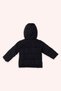 Baby Boy Fox Appliqued Navy Blue Inflatable Jacket - 2