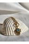 Steel Blue Eye Pendant Detail Women's Elegant Necklace - 4