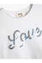 Crop T-Shirt Oversized Short Sleeve Sequin Sequin Embroidered Cotton - 3
