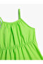 Dress Maxi Length Thin Straps Halter Neck Layered Cotton - 5