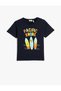T-Shirt Printed Short Sleeve Crew Neck Cotton