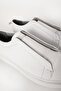 Men's Thick Sole Laceless Casual Shoes Real Leather Mc 17242 White - 5