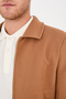 Men's Short Stamp Coat Zippered Skirt Ribbed-Elastic - 6