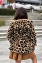 Leopard Pattern Plush Hooded Girls' Fur Coat Aby187 - 6