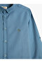 Long Sleeve Shirt with Embroidery Detail, Cotton - 3
