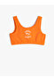 Crop Athlete Towel Fabric Round Collar Cotton