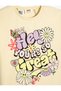 Floral Print Cotton Crop T-Shirt - Short Sleeve, Crew Neck - 3