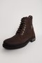 Men's Thick Sole Washed Nubuck Leather Boots Hj 102 15200m Brown - 4