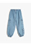 Parachute Jeans Pocketed Cotton with Adjustable Elastic Waist - Parachute Jean - 4