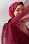 وشاح تويل بلون سادة - 2