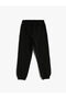 Jogger Sweatpants Tie Waist Print Detailed Pocket - 2