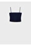 Thin Strap Crop Blouse - 3