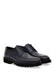 Navy Blue 100% Leather Casual Shoes 50298532-Vr033
