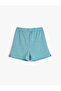 Shorts Glittered Elastic Waist Comfortable Cut