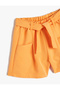 Shorts with Belt Detail, Pockets, Elastic Waist Modal Fabric - 3