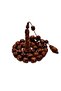 مسبحة صلاة من العنبر المطرز باللون البني - 3