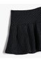 Pleated Skirt with Elastic Waist - 4