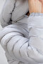 Women's Long Gray Puffer Coat - 7